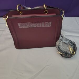Steve Madden Wine Bevelyn Bag
